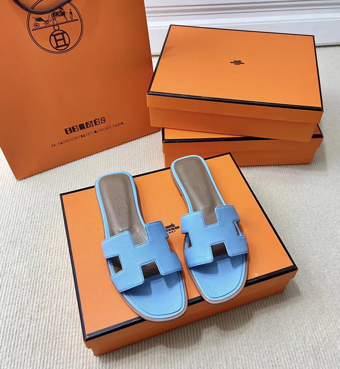 에르메스 올수공 오란 슬리퍼 샌들 앱송 94